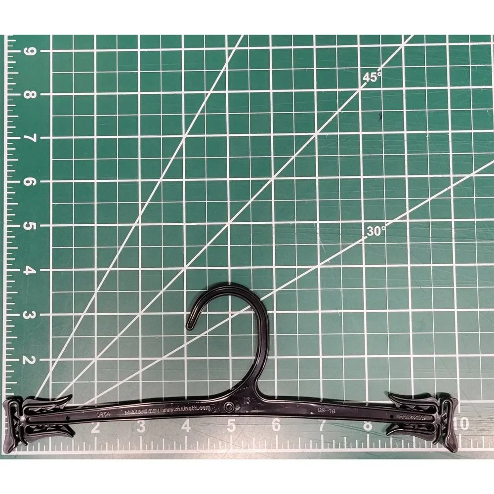 Set of 15 Lingerie Style Hangers for Matching Sets Black